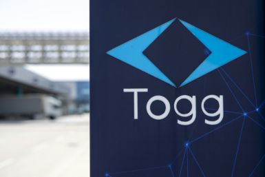 The Togg logo at its Gemlik plant in Turkey
