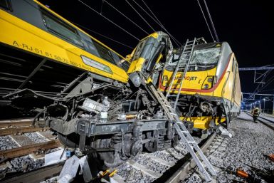 The mangled wreckage blocked the main train corridor connecting Prague with the Czech Republic's second and third cities of Brno and Ostrava