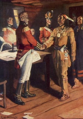 The Meeting of Brock and Tecumseh