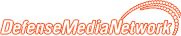 Wide white Defense Media Network logo