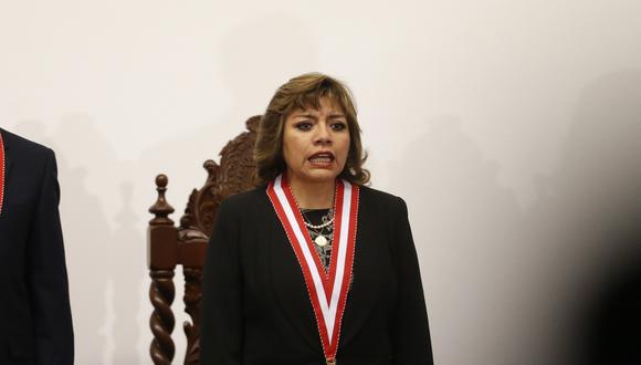 Zoraida Ávalos fue la única fiscal suprema que no asistió a la ceremonia de juramentación de Pedro Chávarry como fiscal de la Nación, en julio pasado. (Foto: El Comercio)