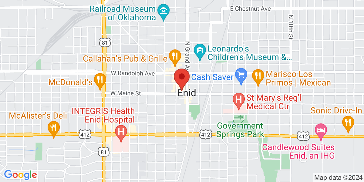 Map of Enid Public Library
