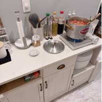 「訳あって…」辻希美、自宅洗面所をキッチン代りに使用し苦笑「意外と料理出来てますw」