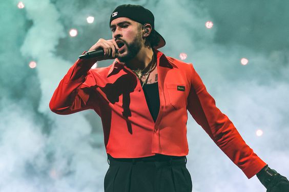 Bad Bunny performs during his "Most Wanted" tour at Barclays Center on April 11, 2024 in New York City