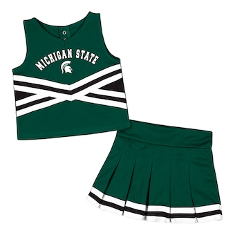 Michigan State Spartans Colosseum Girls Toddler Carousel Cheerleader Set - Green
