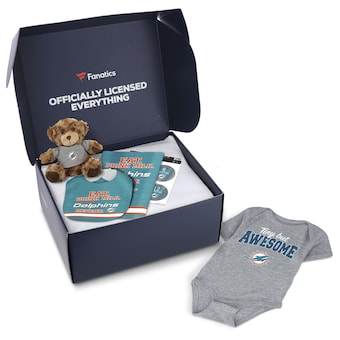 Miami Dolphins Fanatics Pack Baby Themed Gift Box - $65+ Value