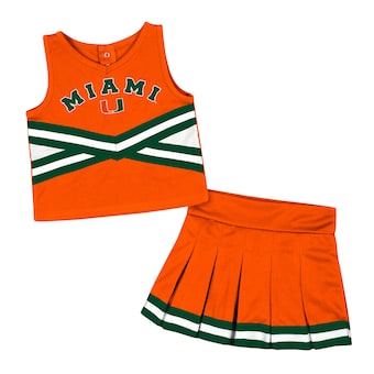 Miami Hurricanes Colosseum Girls Toddler Carousel Cheerleader Set - Orange