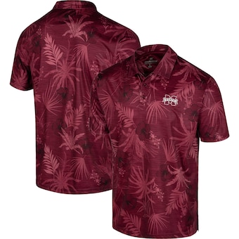 Mississippi State Bulldogs Colosseum Palms Team Polo - Maroon