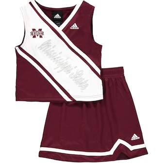 Mississippi State Bulldogs adidas Girls' Youth 2-Piece Cheer Dress - Maroon