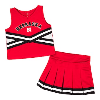 Nebraska Huskers Colosseum Girls Toddler Carousel Cheerleader Set - Scarlet
