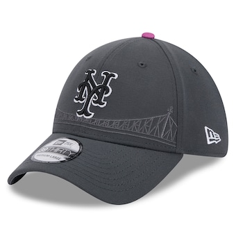 New York Mets New Era 2024 City Connect 39THIRTY Flex Hat - Graphite