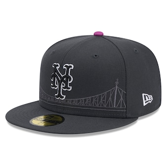 New York Mets New Era 2024 City Connect 59FIFTY Fitted Hat - Graphite