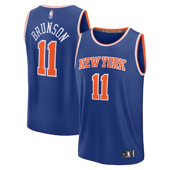 Jalen Brunson New York Knicks Fanatics Youth Fast Break Replica Player Jersey - Icon Edition - Royal