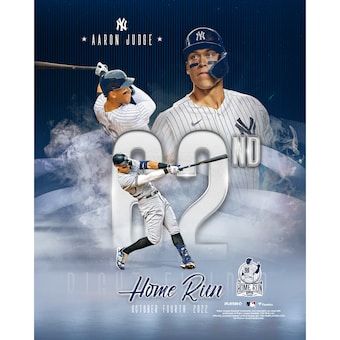 Aaron Judge New York Yankees Fanatics Authentic American League Home Run Record Unsigned Photograph