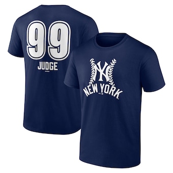 Aaron Judge New York Yankees Fanatics Fastball Player Name & Number T-Shirt - Navy