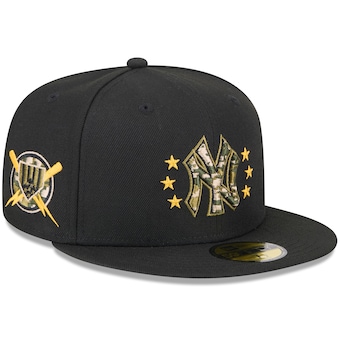  New York Yankees New Era 2024 Armed Forces Day On-Field 59FIFTY Fitted Hat - Black