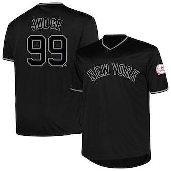 Aaron Judge New York Yankees Profile Big & Tall Pop Fashion Player Jersey - Black