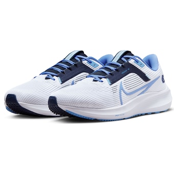  North Carolina Tar Heels Nike Unisex Zoom Pegasus 40 Running Shoe - White