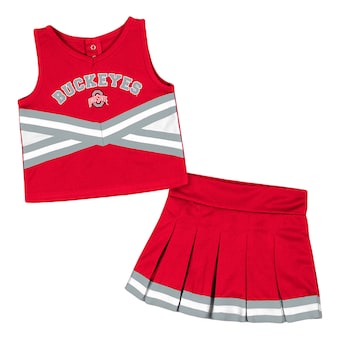 Ohio State Buckeyes Colosseum Girls Toddler Carousel Cheerleader Set - Scarlet