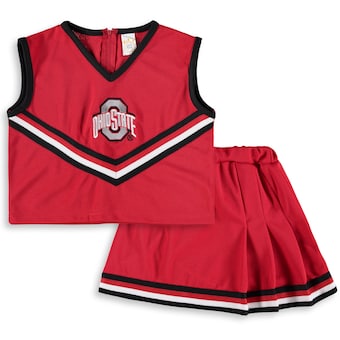 Ohio State Buckeyes Girls Youth Two-Piece Cheer Set - Scarlet