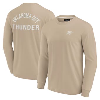 Oklahoma City Thunder Fanatics Signature Unisex Elements Super Soft Long Sleeve T-Shirt - Khaki