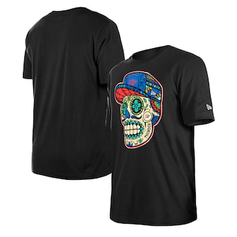 Oklahoma City Thunder New Era Unisex Sugar Skull T-Shirt - Black