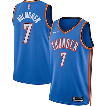 Chet Holmgren Oklahoma City Thunder Nike Unisex 2022 NBA Draft First Round Pick Player Swingman Jersey - Icon Edition - Blue