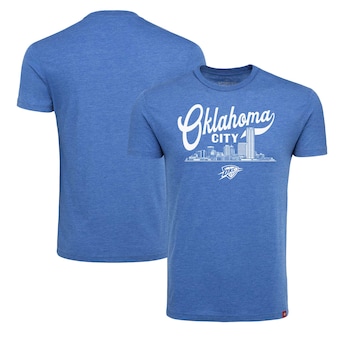 Oklahoma City Thunder Sportiqe Unisex Comfy Super Soft Tri-Blend T-Shirt - Blue
