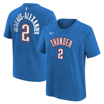 Shai Gilgeous-Alexander Oklahoma City Thunder Youth Icon Name & Number T-Shirt - White