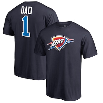 Oklahoma City Thunder #1 Dad T-Shirt - Navy