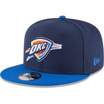 Oklahoma City Thunder New Era Two-Tone 9FIFTY Adjustable Hat - Navy/Blue