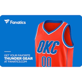 Oklahoma City Thunder Fanatics eGift Card ($10 - $500)