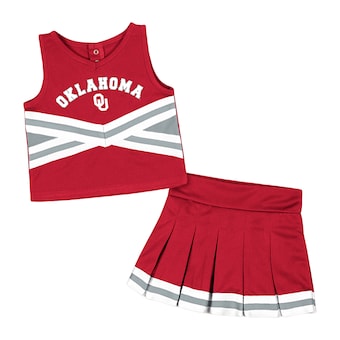 Oklahoma Sooners Colosseum Girls Toddler Carousel Cheerleader Set - Crimson