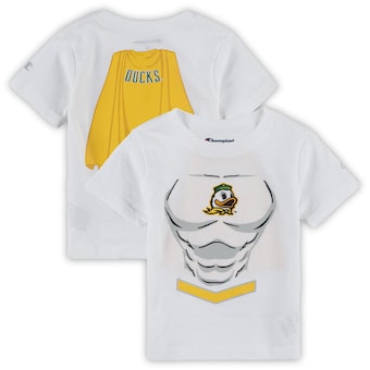 Oregon Ducks Champion Toddler Super Hero T-Shirt - White