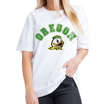 Oregon Ducks Gameday Couture Women's Now or Never Oversized T-Shirt - White