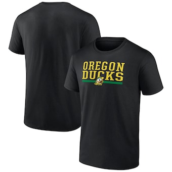 Oregon Ducks Fanatics Collegiate Stack T-Shirt - Black