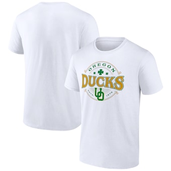 Oregon Ducks Fanatics Lucky St. Patrick's Day T-Shirt - White