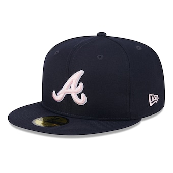 New Era  Atlanta Braves  Navy 2024 Mother's Day On-Field 59FIFTY Fitted Hat