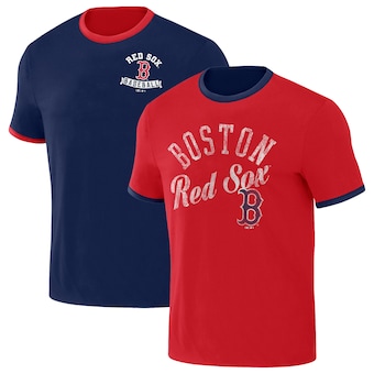 Boston Red Sox Darius Rucker Collection by Fanatics Two-Way Ringer Reversible T-Shirt - Navy/Red