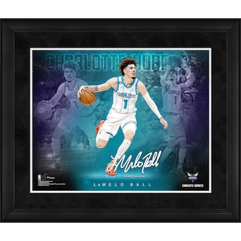LaMelo Ball Charlotte Hornets Facsimile Signature Fanatics Authentic Framed 16" x 20" Stars of the Game Collage