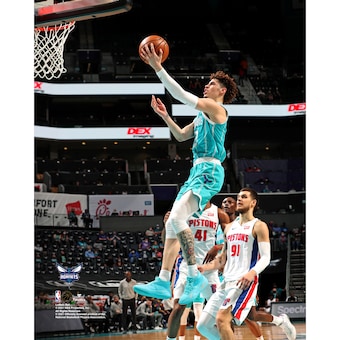 LaMelo Ball Charlotte Hornets Fanatics Authentic Unsigned Left-Hand Lay Up Photograph