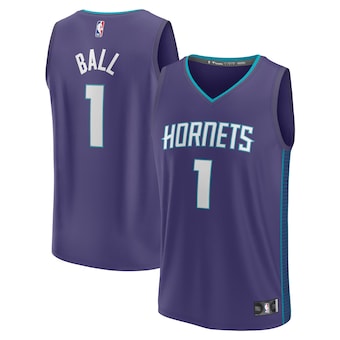 LaMelo Ball Charlotte Hornets Fanatics Youth Fast Break Player Jersey - Statement Edition - Purple