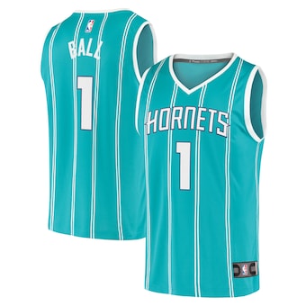 LaMelo Ball Charlotte Hornets Fanatics Youth Fast Break Player Jersey - Icon Edition - Teal
