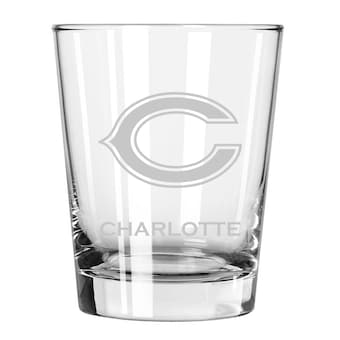 Chicago Bears 15oz. Personalized Double Old Fashion Etched Glass
