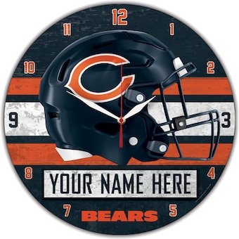 Chicago Bears WinCraft Personalized 14'' Round Wall Clock