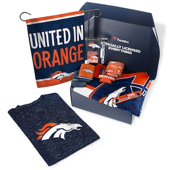 Denver Broncos Fanatics Pack Tailgate Game Day Essentials T-Shirt Gift Box - $107+ Value