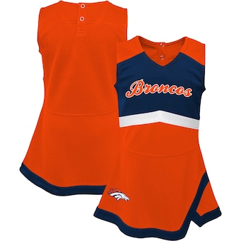 Denver Broncos Girls Infant Cheer Captain Jumper Dress - Orange