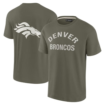Denver Broncos Fanatics Unisex Elements Super Soft Short Sleeve T-Shirt - Olive