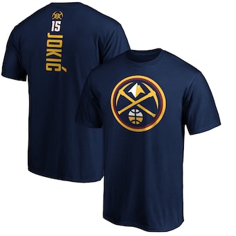 Nikola Jokic Denver Nuggets Fanatics Playmaker Name & Number T-Shirt - Navy