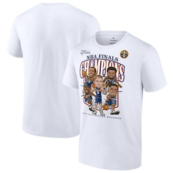 Denver Nuggets Fanatics 2023 NBA Finals Champions Windmill Team Caricature T-Shirt - White